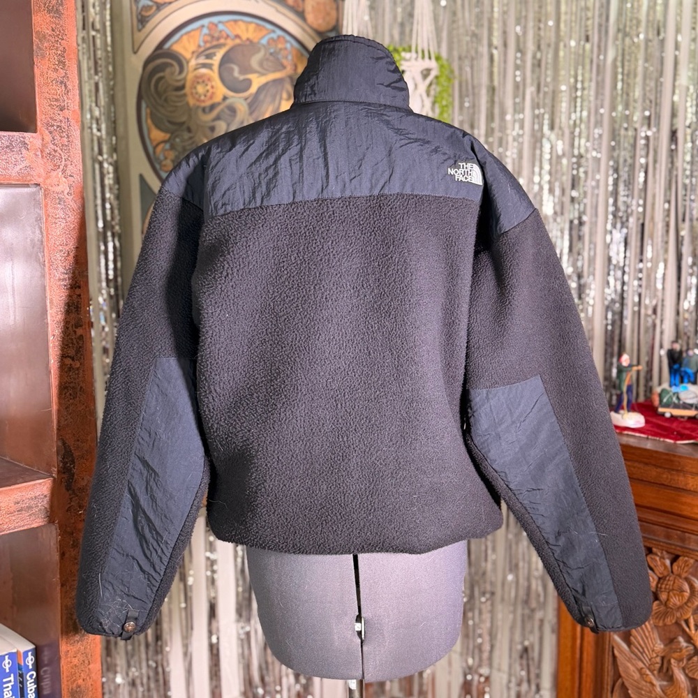 Women’s Vintage‎ The North Face Fleece Zip Up Black Winter Jacket Large - Picture 3 of 8